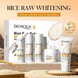 BIOAQUA Rice ৫-পিস স্কিন কেয়ার কম্বো